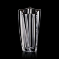 Manzini Barrel Crystalline Vase (12")